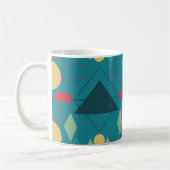 Middencentraalmodus Geometric Turquoise Koffiemok (Links)