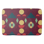 Middencentraalmotor Geometrische Fuchsia Badmat (Voorkant)