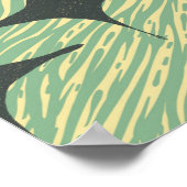 Middencentraalvormig geometrisch ontwerp poster (Hoek)