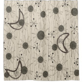 Middencentraalvormig sterrenpatroontroongordijn douchegordijn (Voorkant)