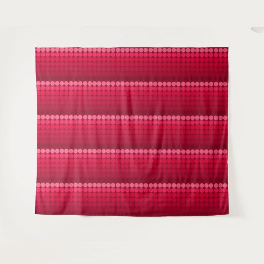 Middencentraalvormige mod-retro-cirkels in rode to wandkleed (Voorkant (horizontaal))