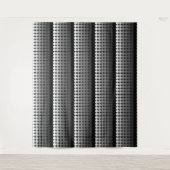 Middencentraalvormige modusretroscycli in zwart wi wandkleed (Voorkant)