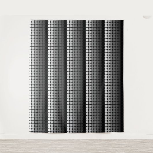 Middencentraalvormige modusretroscycli in zwart wi wandkleed (Voorkant)