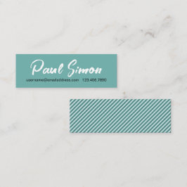 MiddenCentury handgeschreven visitekaartje Contactkaartje