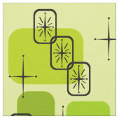 Middencentury Modern Sputnik Chartreuse Stof (Close Up)