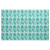 Middencentury Modern Sputnik Turquoise Stof (Yard (91,4 cm))