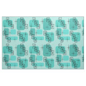 Middencentury Modern Sputnik Turquoise Stof (Fat Quarter)