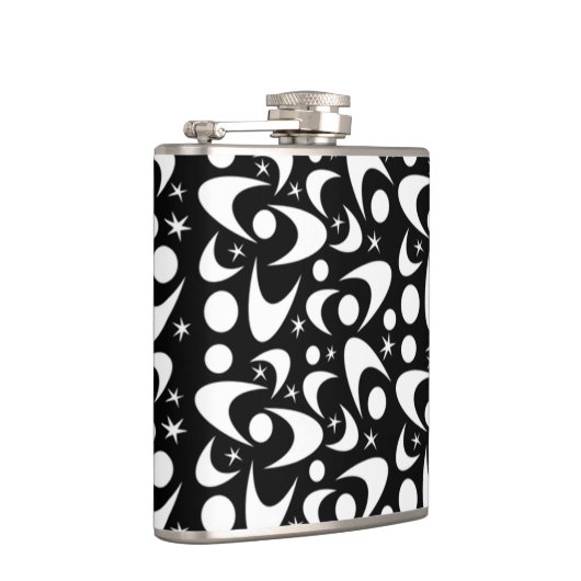 Middencentury Retro Boomerangs Heupfles (Rechts)