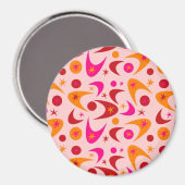 Middencentury Retro Boomerangs Magneet (Voorkant / Achterkant)