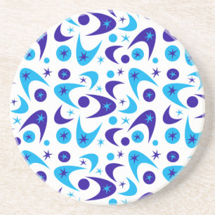 Middencentury Retro Boomerangs Zandsteen Onderzetter