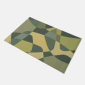 Middencentury Rock Layers Green Deurmat (Schuin)