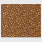 Middencentury Spoetnik patroon, Chocolate Brown Cadeaupapier (Vlak)
