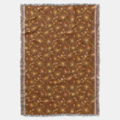 Middencentury Spoetnik patroon, Chocolate Brown Deken (Voorkant Verticaal)