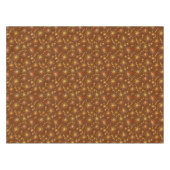 Middencentury Spoetnik patroon, Chocolate Brown Tafelkleed (Voorkant (Horizontaal))