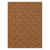 Middencentury Spoetnik patroon, Chocolate Brown Tafelkleed (Voorkant)