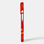 Middencentury Spoetnik patroon, diep rood Case-Mate iPhone Case (Achterkant / Links)
