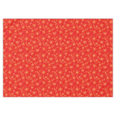 Middencentury Spoetnik patroon, diep rood Tafelkleed (Voorkant (Horizontaal))