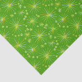 Middencentury Spoetnik patroon, Olijfgroen Tissuepapier (Detail)