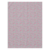 Middencentury sputnik patroon, grijs en Fuchsia Tafelkleed (Voorkant)