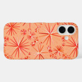 Middencentury Sputnik patroon, schaduwen van koraa Case-Mate iPhone Case (Achterkant (horizontaal))