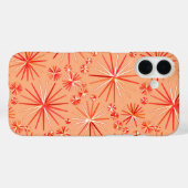 Middencentury Sputnik patroon, schaduwen van koraa Case-Mate iPhone Case (Achterkant (horizontaal))