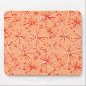 Middencentury Sputnik patroon, schaduwen van koraa Muismat (Voorkant)