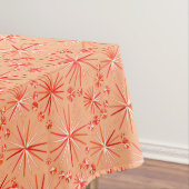 Middencentury Sputnik patroon, schaduwen van koraa Tafelkleed (Voorbeeld)