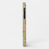 Middencentury Sputnik patroon, Taupe Tan Case-Mate iPhone Case (Achterkant/links)
