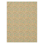 Middencentury Sputnik patroon, Taupe Tan Tafelkleed (Voorkant)