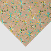 Middencentury Sputnik patroon, Taupe Tan Tissuepapier (Detail)