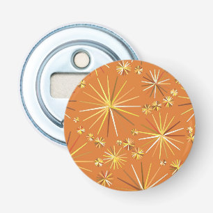 Middencentury Sputnik patroon, Terracotta Button Flesopener
