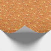 Middencentury Sputnik patroon, Terracotta Cadeaupapier (Hoek)