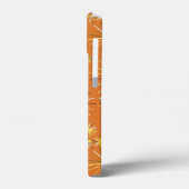 Middencentury Sputnik patroon, Terracotta Case-Mate iPhone Case (Achterkant / Links)