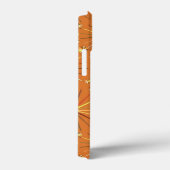 Middencentury Sputnik patroon, Terracotta Case-Mate iPhone Case (Achterkant / Rechts)
