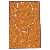 Middencentury Sputnik patroon, Terracotta Medium Cadeauzakje (Voorkant)