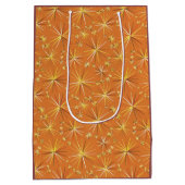 Middencentury Sputnik patroon, Terracotta Medium Cadeauzakje (Achterkant)