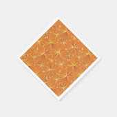 Middencentury Sputnik patroon, Terracotta Servetten (Hoek)