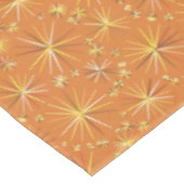 Middencentury Sputnik patroon, Terracotta Tafelkleed (Gekanteld)