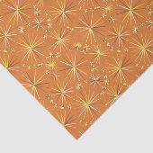 Middencentury Sputnik patroon, Terracotta Tissuepapier (Detail)