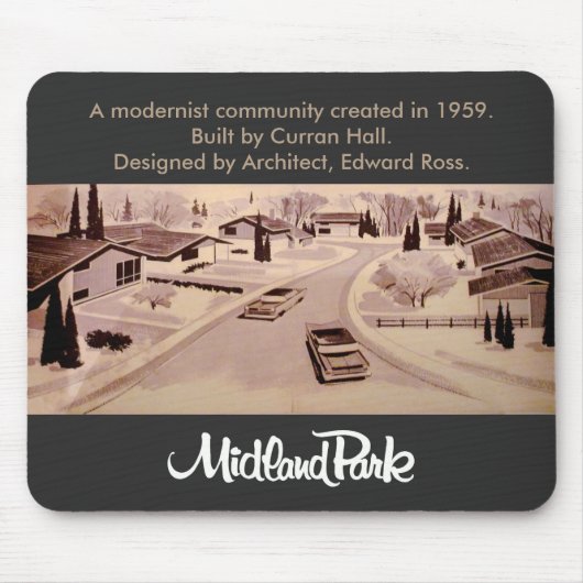 Middeneeuws Modern Midland Park Toronto Mousepad Muismat (Voorkant)
