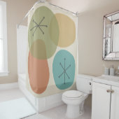 Middeneeuwse moderne Abstracte kunstraketten Douchegordijn (In situ)