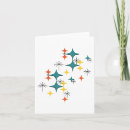 Middeneeuwse moderne Eames Atomic Era Stars Kaart