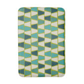 Middeneeuwse moderne groene Turquoise Geometric Pr Badmat (Voorkant Verticaal)