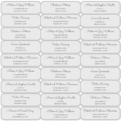 Middeneeuwse moderne MCM-gastadreslabel Sticker (Voorkant)