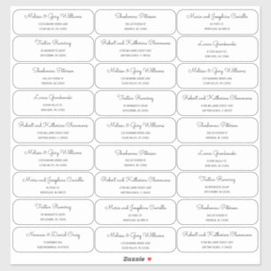 Middeneeuwse moderne MCM-gastadreslabel Sticker