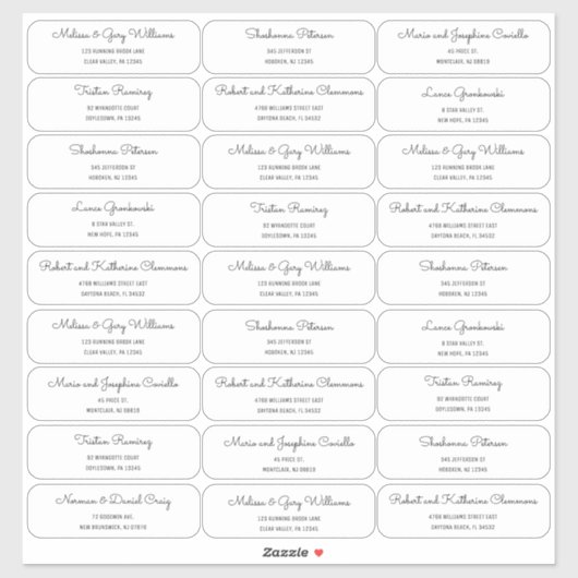 Middeneeuwse moderne MCM-gastadreslabel Sticker (Vel)