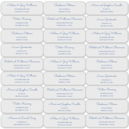 Middeneeuwse moderne MCM-gastadreslabel Sticker (Voorkant)