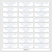 Middeneeuwse moderne MCM-gastadreslabel Sticker (Vel)