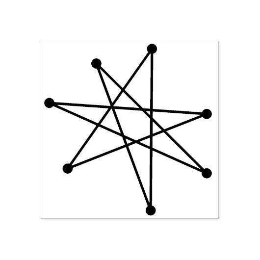 Middeneeuwse moderne, minimale atoomstartster rubberstempel (Afrduk)