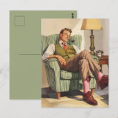 Middeneeuwse ontspanning: een herenrust briefkaart (Voorkant / Achterkant)